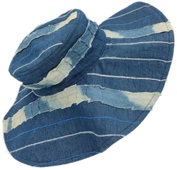 Damen Sonnenhut Jeans mit Muster- Kopfumfang 18cm - Bild 2