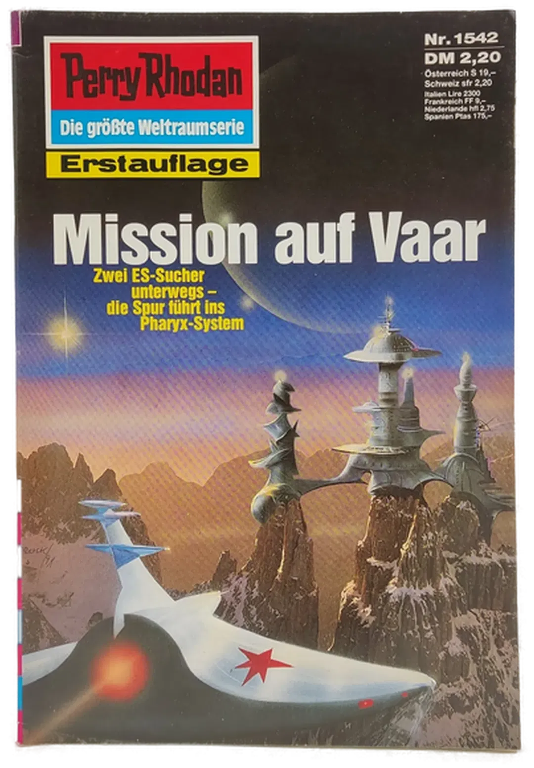 Romanheft Perry Rhodan Mission auf Vaar Erstauflage Nr. 1542 - Bild 2