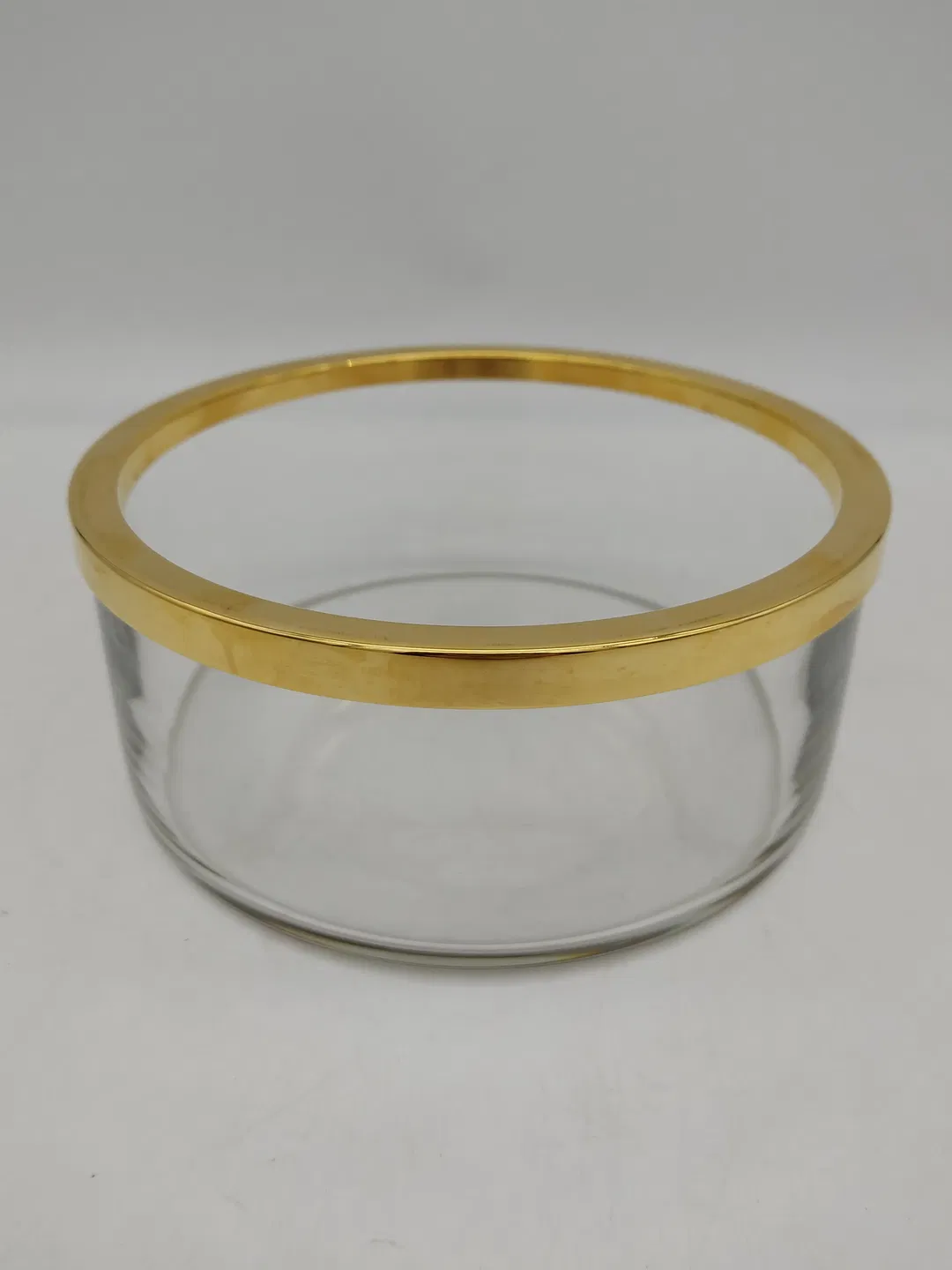 Glasschale mit vergoldetem Rand / 19 cm - Bild 2