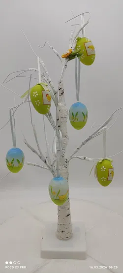 Ostereier-Set Zum Aufhängen Pastellfarben | Ohne Baum - Bild 1