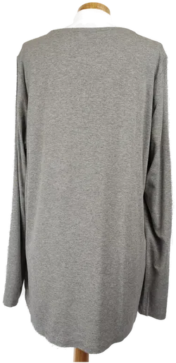 Bonita Damen-Langarmshirt grau mit Print - L/40 - Bild 2