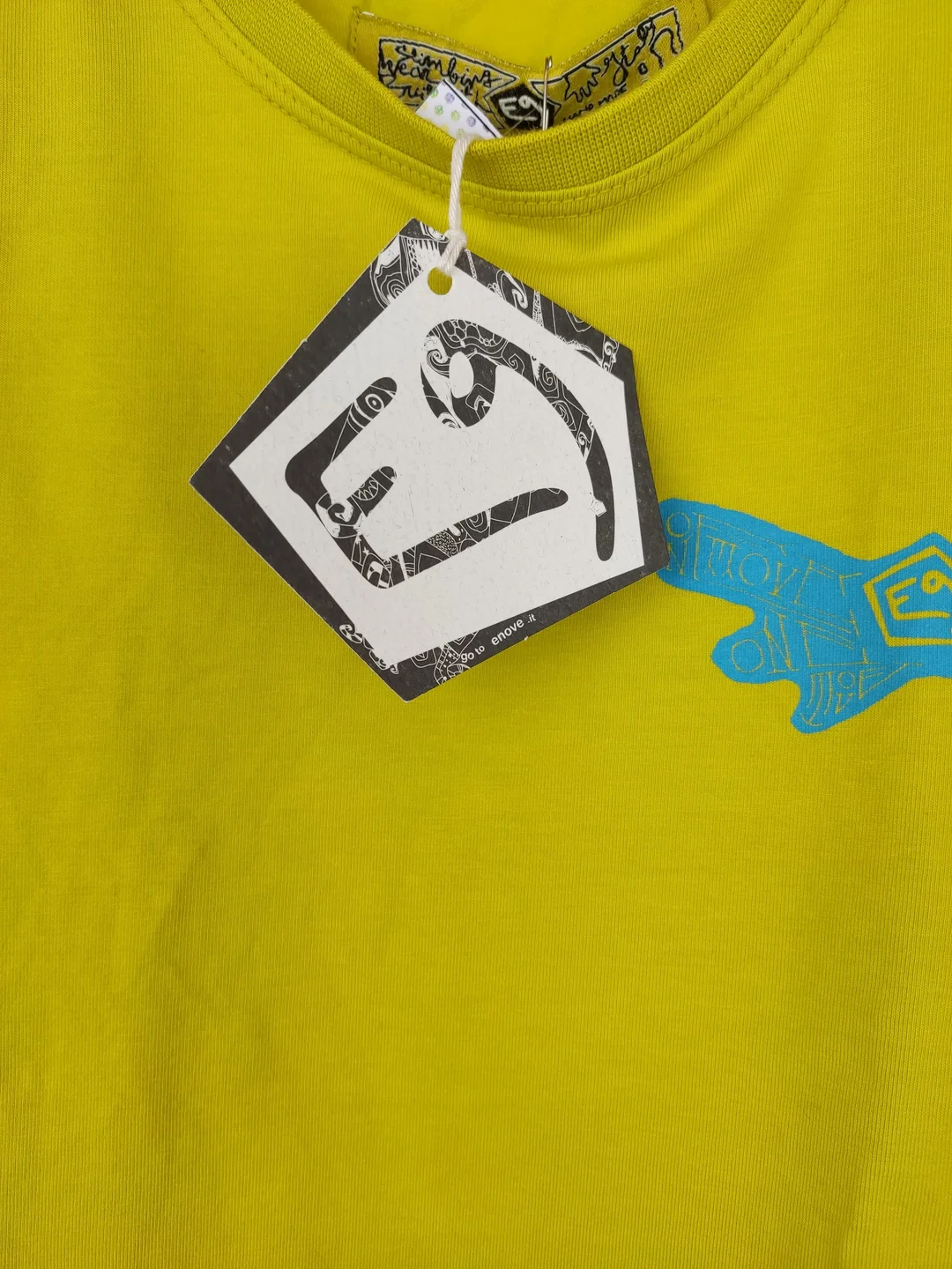 E9 Kinder T-Shirt gelbgrün - 92 – Bild 3