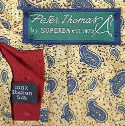 Peter Thomas by Superba Herren Seidenkrawatte gemustert – Vorschau 3