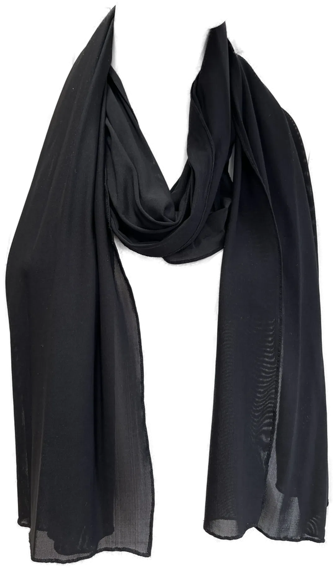 Schwarzer 200cm Damen-Schal in hochwertiger Qualität - Bild 1