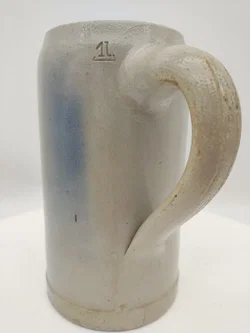 Augustiner Bräu München Bierkrug 1 Liter, Steinzeug, Vintage - Bild 2