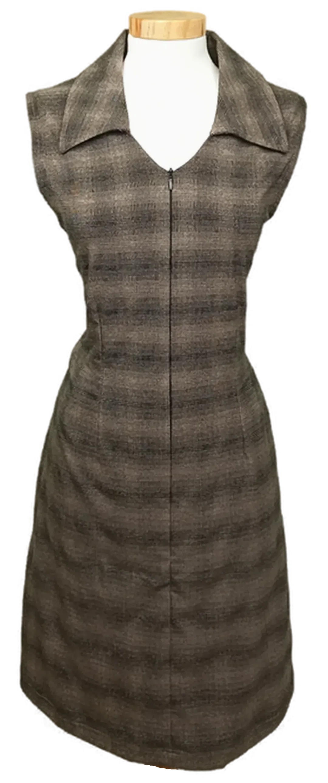 Line Woman Damen Minikleid braun kariert Gr. L - Bild 1
