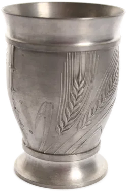 Zinn-Krug Marke GHC Austria mit 4 passenden Bechern – Ährenmotiv  - Bild 3