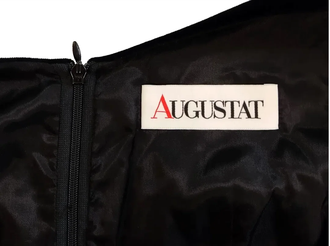 Augustat Damen Samt-Midikleid schwarz Gr. XXL – Bild 3