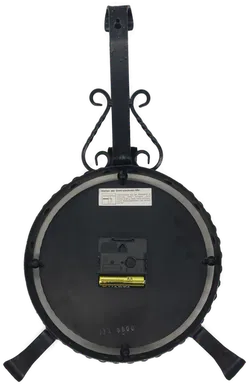 DIEHL Electron Wanduhr aus Gusseisen mit Ziffernblatt aus Kupfer, Höhe 40cm - Bild 3