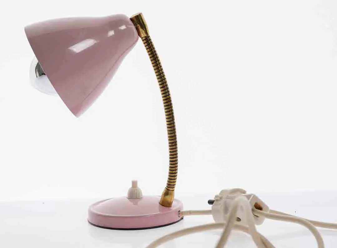 Licht Vintage Schwanenhals Schreib- Nachttischlampe -die kleine Schwester vom LUXO Jr. – Bild 2