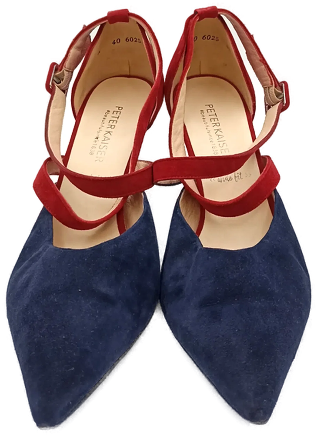 Peter Kaiser Damenpumps blau/rot Gr. 6 – Bild 2