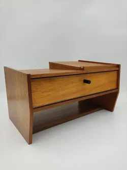 Kleines Mid-Century Wandboard, Teak - Bild 8