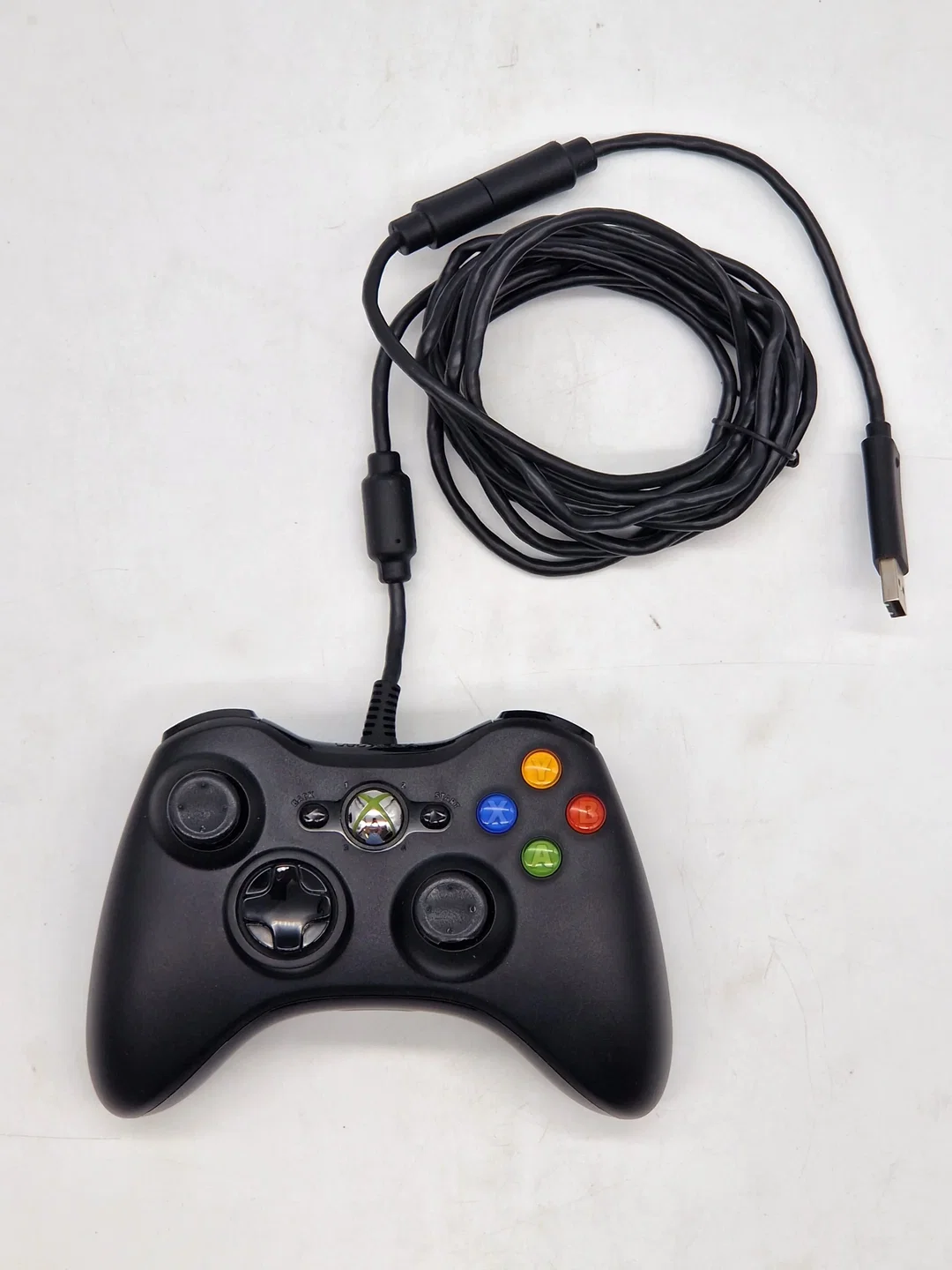 Original Microsoft Xbox 360 Controller - Kabelgebunden - schwarz - Bild 1