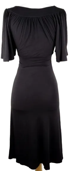 Kleid 'Clockhouse', kurzarm mit Rundhalsausschnit, schwarz, Größe XS - Bild 3