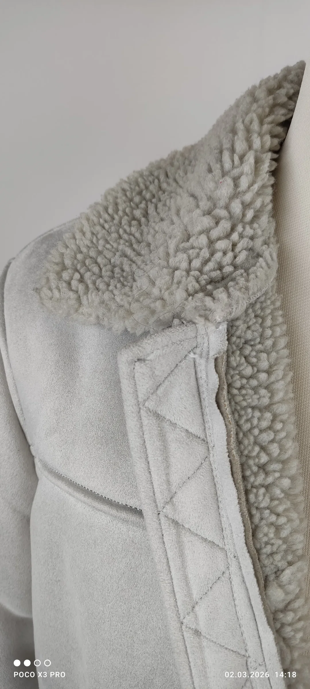 Zara Herrenjacke Grau Wildlederoptik Größe L | Wie Neu – Bild 5