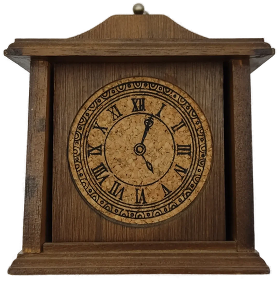 Holz-Untersetzer 6er-Set Sonstige Uhr-Design | Zeitloser Charme - Bild 1