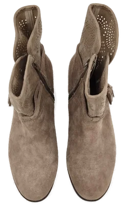 Damen Sommerstiefeletten Velourleder braun Gr. 40 – Vorschau 4
