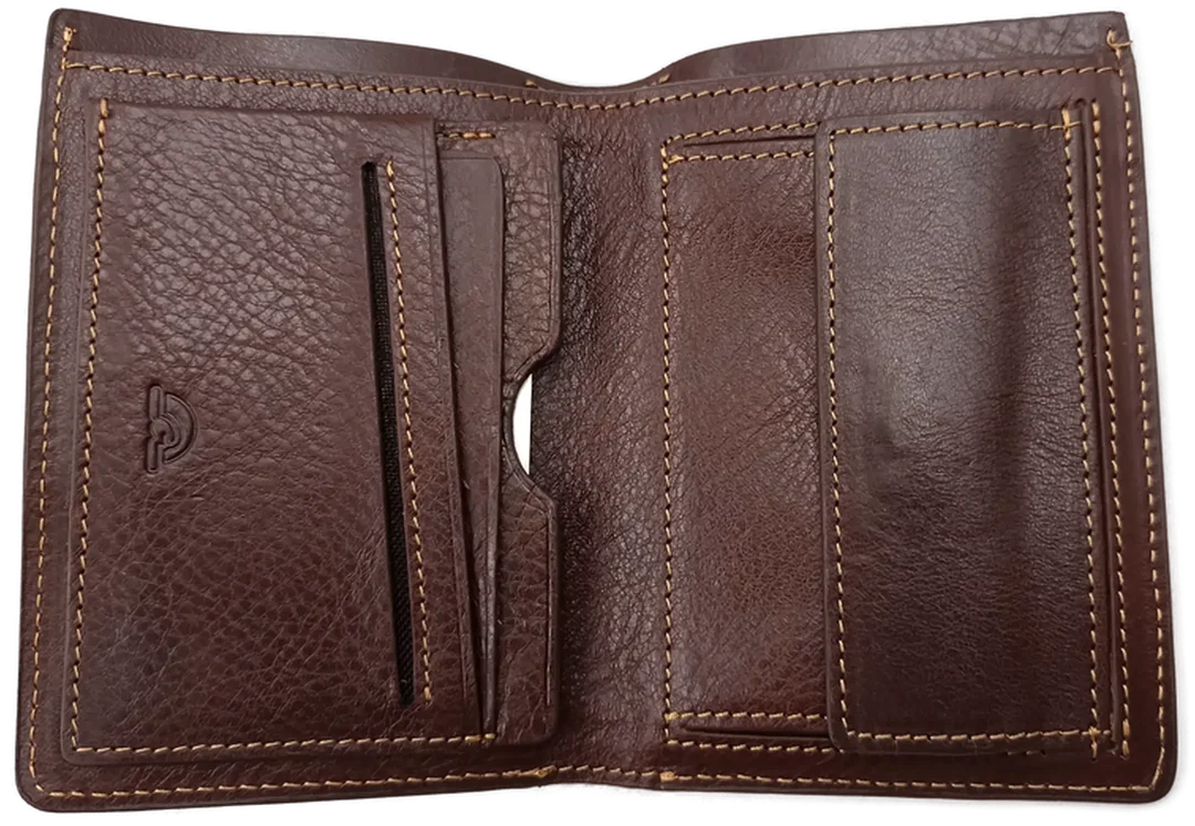 Tony Perotti Herren Lederbrieftasche braun – Bild 3