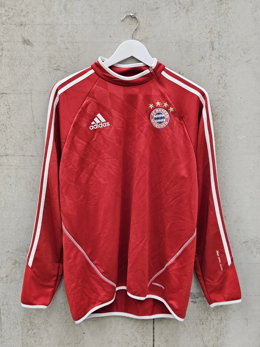 ADIDAS x FC Bayern München Herren Fussball Jacke, rot - Gr. L – Bild 1