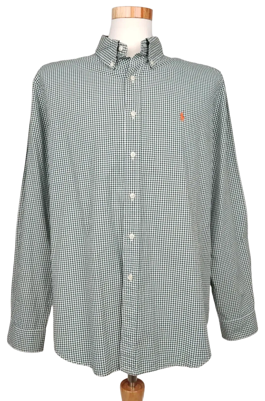Ralph Lauren Herren Hemd, weiß/grün - Gr. XL  - Bild 1
