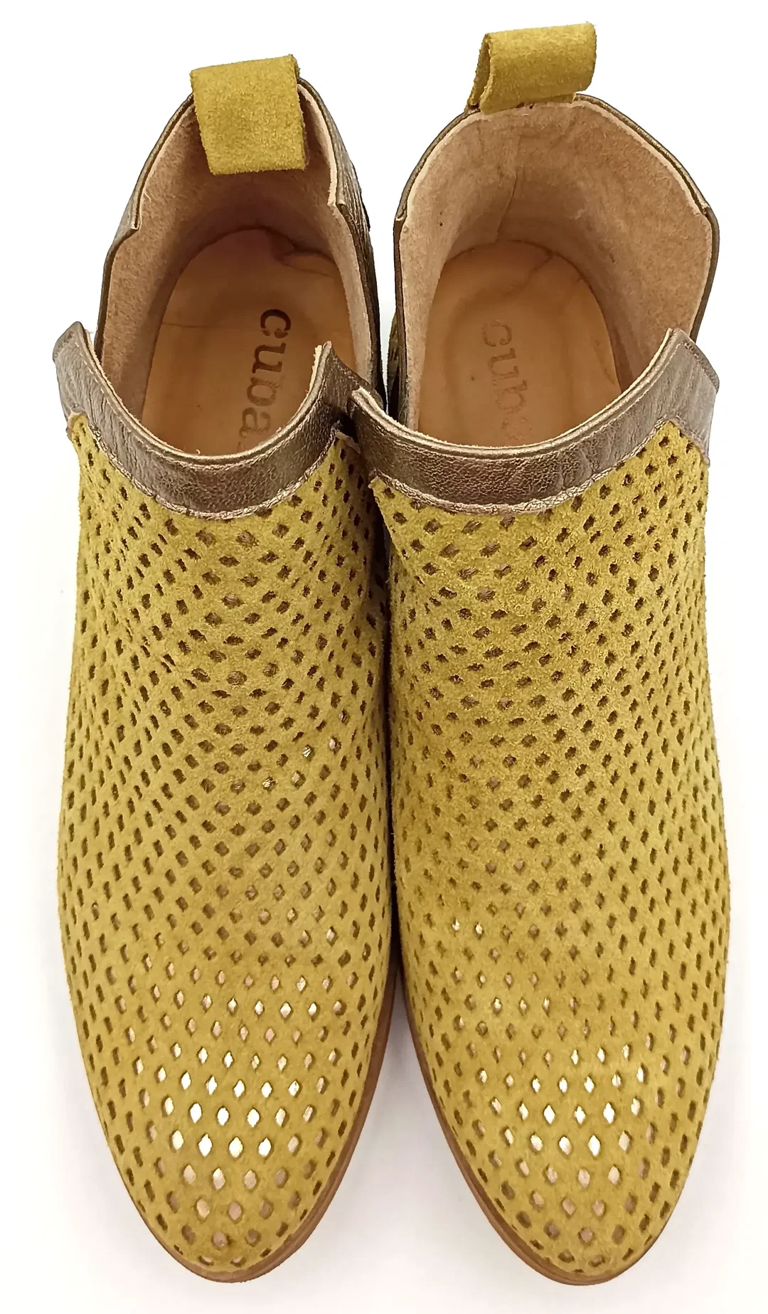 Cubanas Damen Wildlederstifletten pistazie Gr. 38 – Bild 4