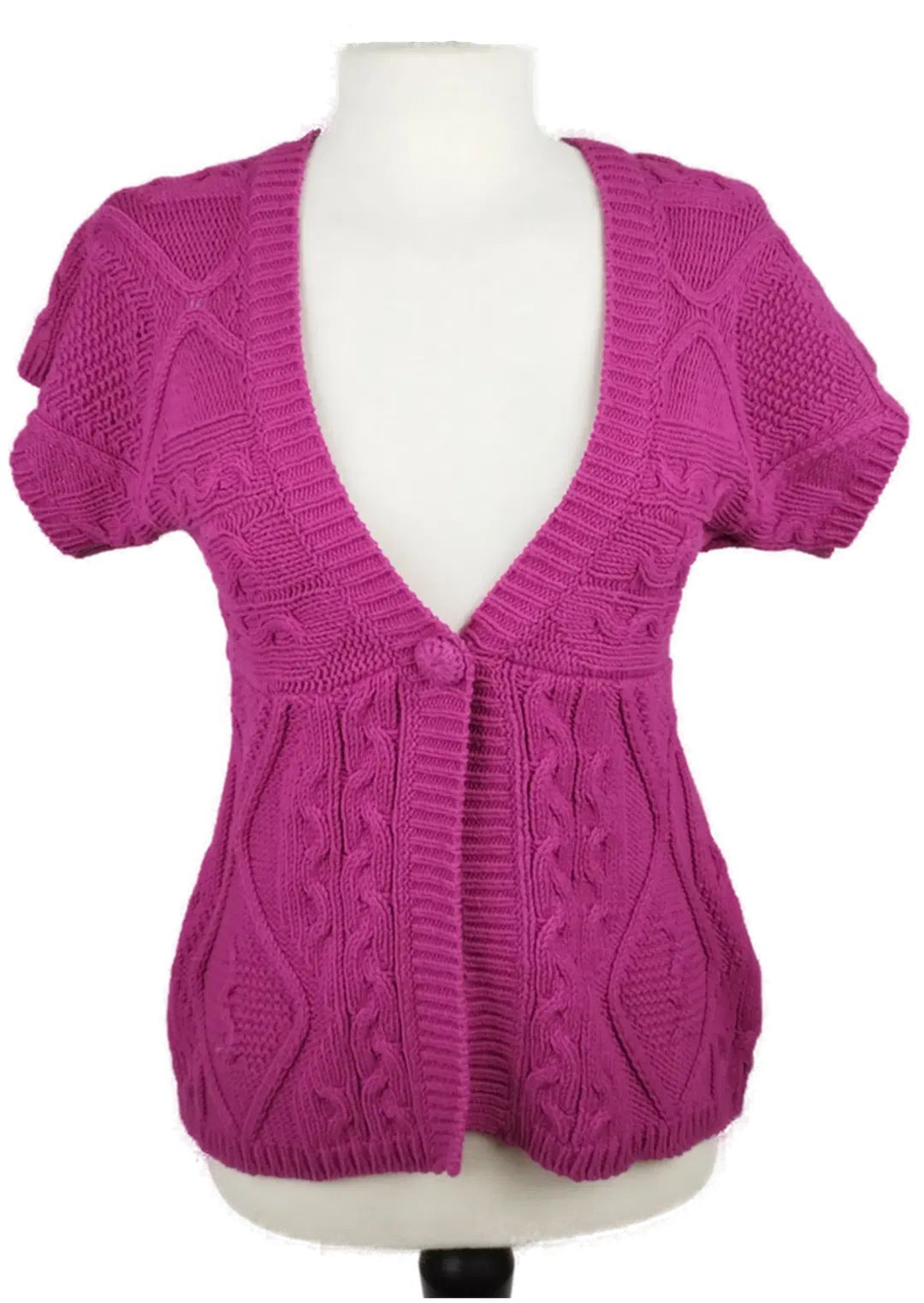 zero Cardigan kurz-ärmelig - Gr. 36 / 55% Baumwolle, 45% Acryl - Bild 1