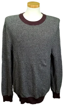 Boss Herrenpullover grau/lila Gr. L – Vorschau 1