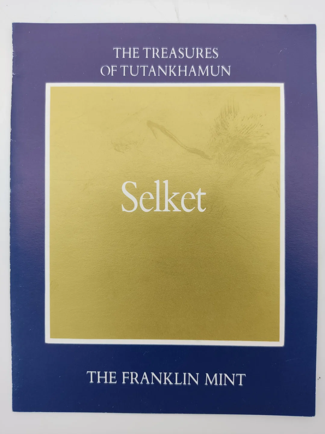 Goldener Selket Porzellan & Zertifikat von Franklin Mint | Limitierte Rarität – Bild 11