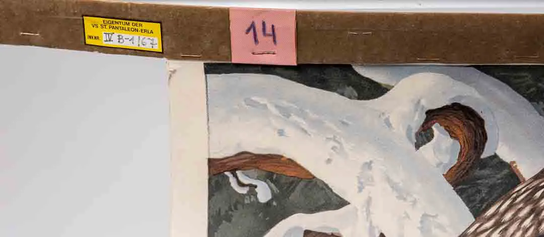 Lehrtafel "Gefiederte Wintergäste", Offsetdruck Fricke & Co. Stuttgart – Bild 3