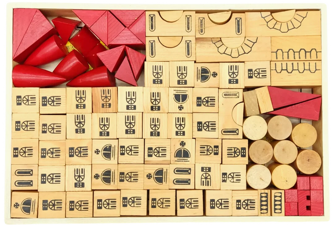 Holzbaukasten Castle Blocks Made in China – Bild 8