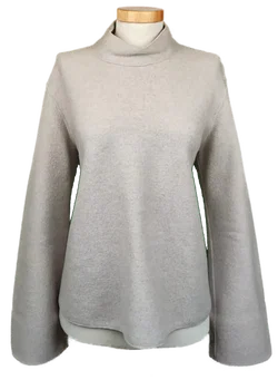Marc Cain Damen Pullover aus Schurwolle grau Gr. L - Bild 1