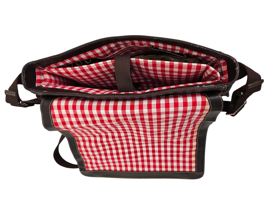 Pack Easy Umhängetasche leder, braun – Bild 5