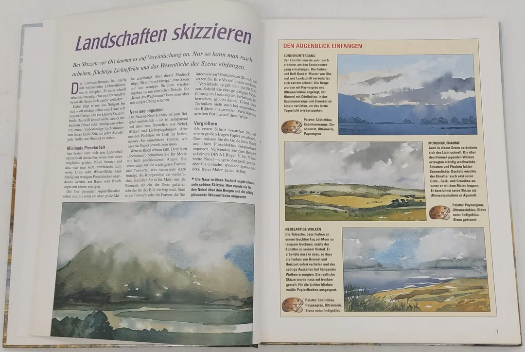 Buch Kreativkurs Landschaftsmalerei "Mit Schritt-für-Schritt-Anleitung" – Bild 5