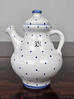 Gmundner Keramik Essig/Öl-Set - blau getupft – Vorschau 4