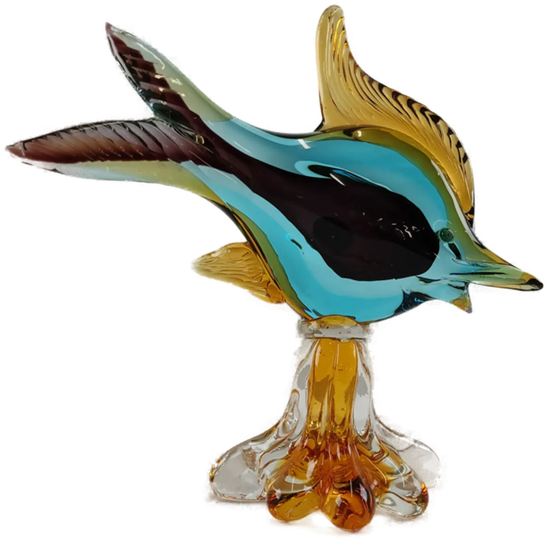 Murano Glasfisch auf Sockel - Bild 1