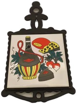 Topf-Untersetzer Fliese Küche, Vintage, Keramik - Bild 1