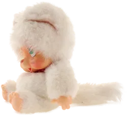 Vintage Monchhichi-ähnliche Puppe im Katzenkostüm - Sammlerstück - Bild 2