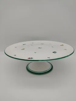 Gmundner Keramik - Große Tortenplatte 'Streublumen' Ø31cm - Bild 7