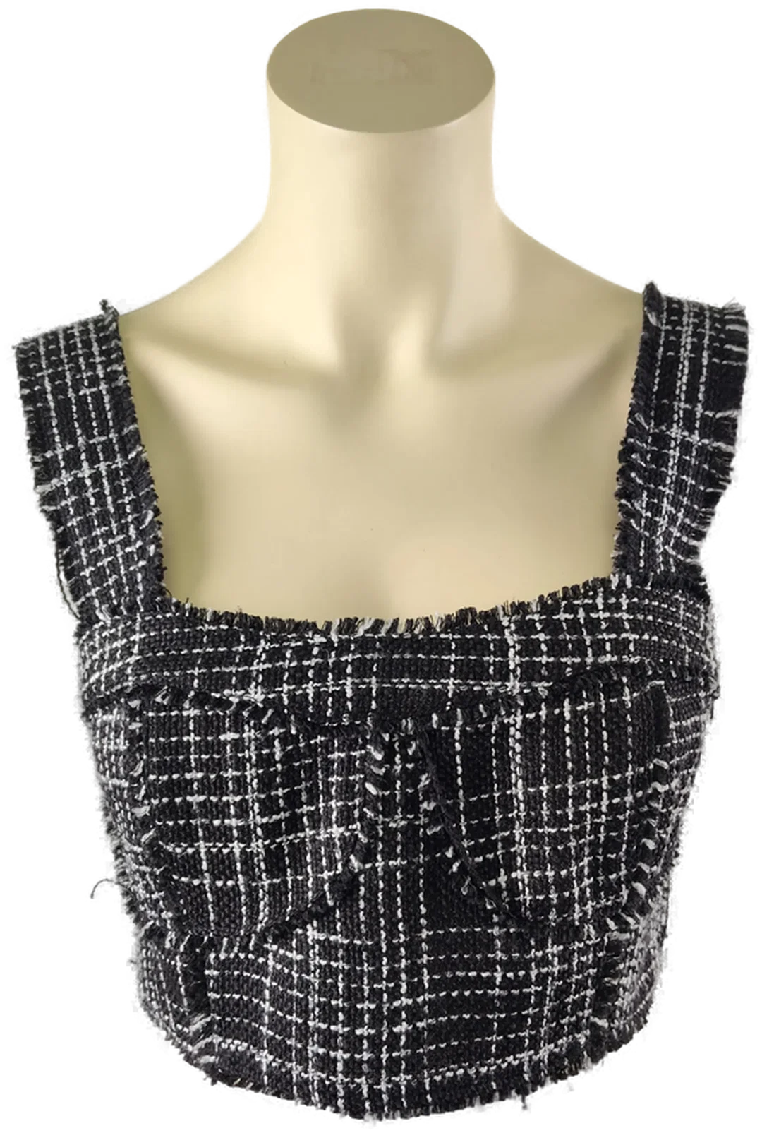 H&M Damenblazer Mit Top Schwarz-Weiß | Retro-Chic – Bild 3
