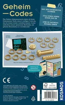 Kosmos – Geheim-Codes (Experimentierkasten)  Mitbring-Experimente | Alter 8–11 Jahre | Baue dein eigenes Zahlen-Geheimversteck - Bild 3