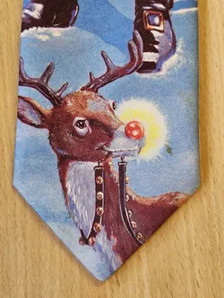 Vintage Ralph Marlin Weihnachts-Krawatte 