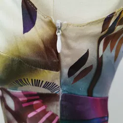 Tuzzi Midi-Kleid bemustert - 93% Seide, 7% Elasthan - Bild 4