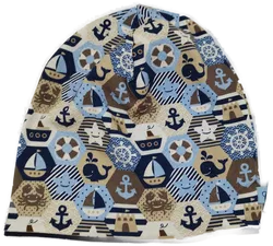 3er Set Jersey Mützen *handmade* Gr. 51/52 - Bild 3