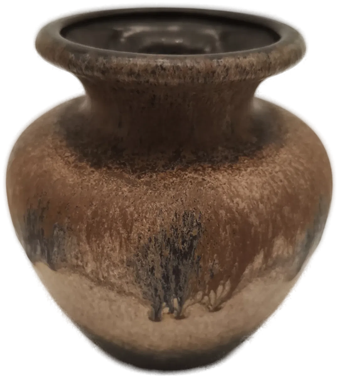 Keramikvase, erdfarben, 70er, Scheurich West Germany, Vintage - Bild 4