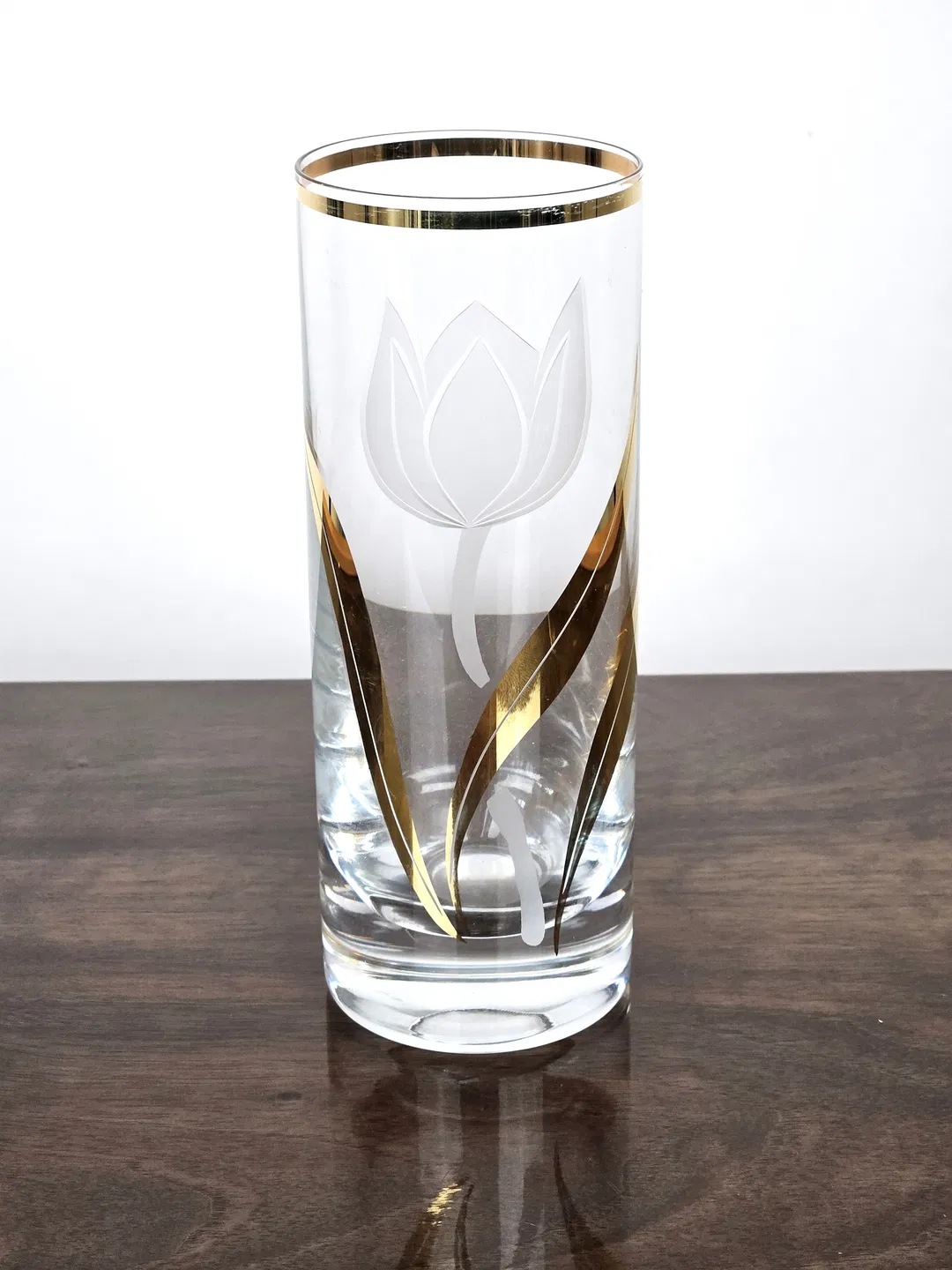 Dekorative Vase mit floralem Muster - Höhe ca. 19 cm  - Bild 1