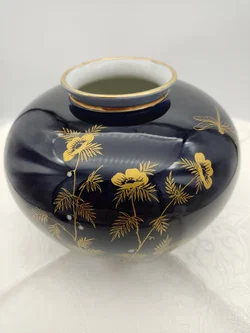 Vase Weimar Porzellan,  Echt Kobalt mit Golddekor | Zeitloser Klassiker - Bild 4