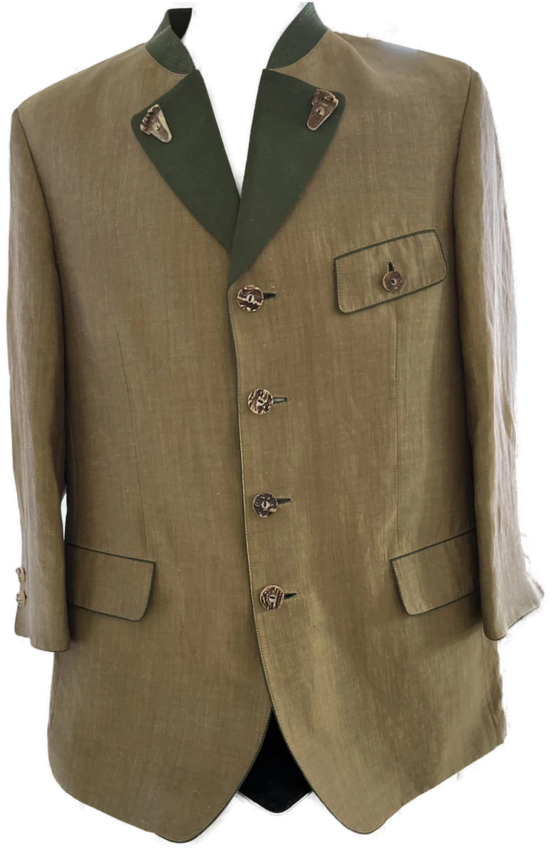 Kleidermanufaktur HABSBURG Trachtenjacke Felix Gr. 50 Leinen/Seide – Bild 1