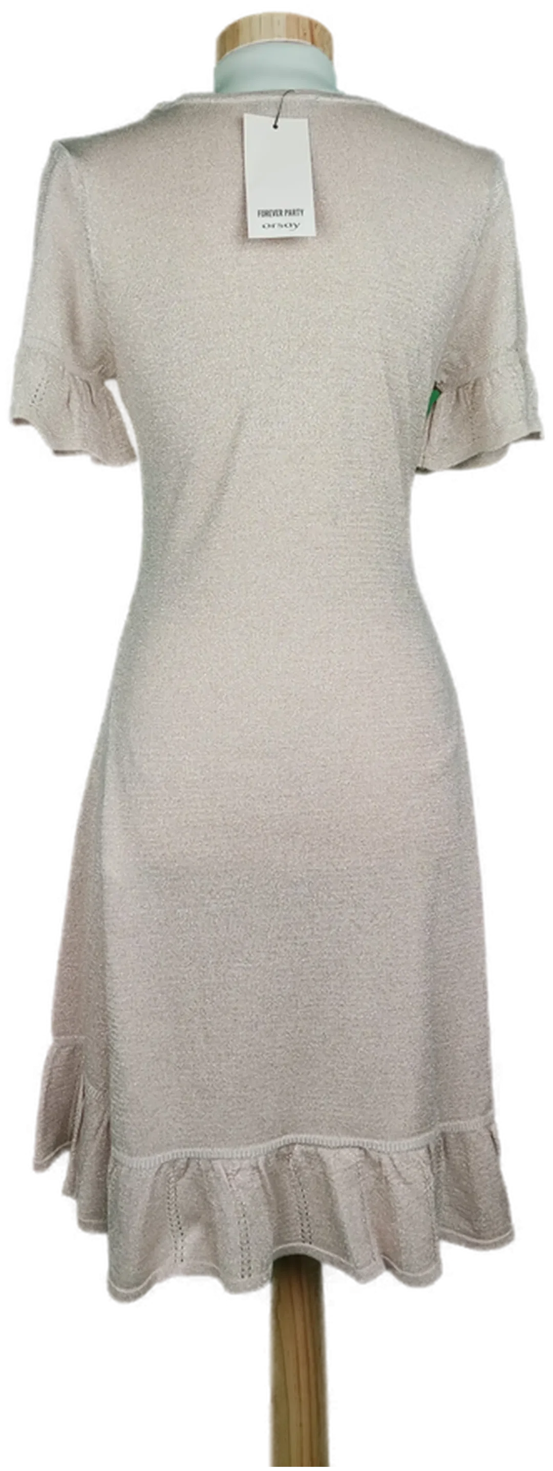 Orsay Damen Strickkleid cremefarben mit Glitzer - S/36 – Bild 2