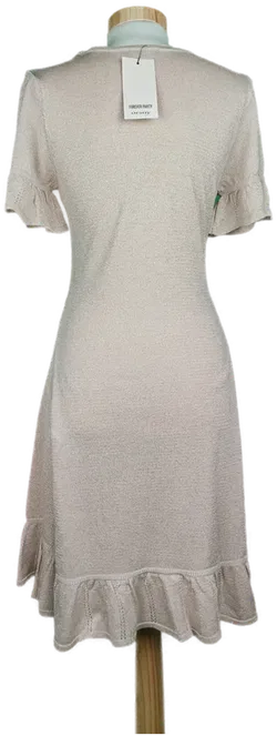 Orsay Damen Strickkleid cremefarben mit Glitzer - S/36 - Bild 2