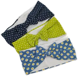 3er Set Stirnband Jersey mit Mascherl Gr. 40/44/46 - Bild 1